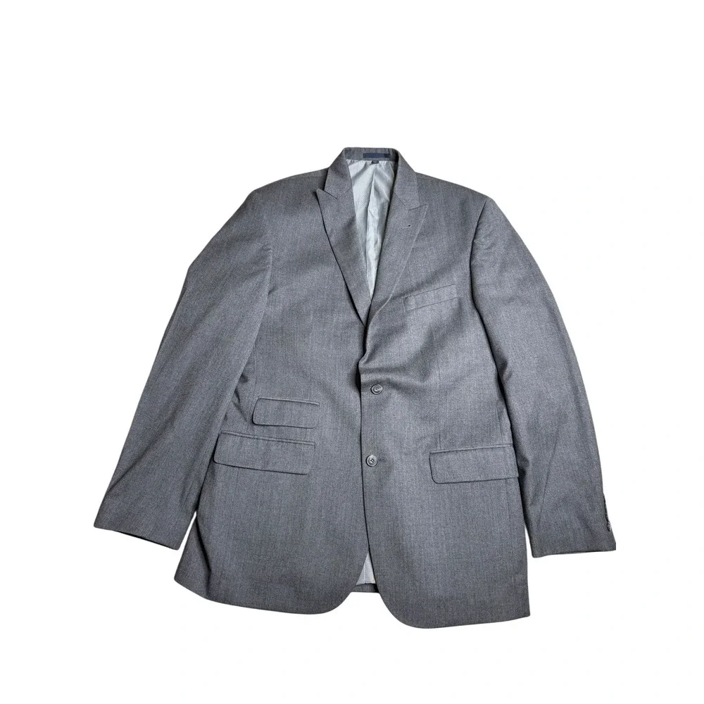 Jos A Bank 1905 Tailored Fit Gray Wool‎ Blazer Sport Coat Mens 42L 36W